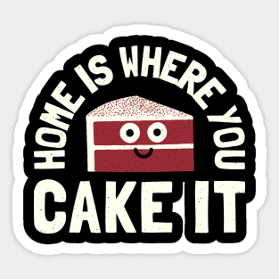 Home Is Where You Cake It - Red Velvet Cake Sticker
